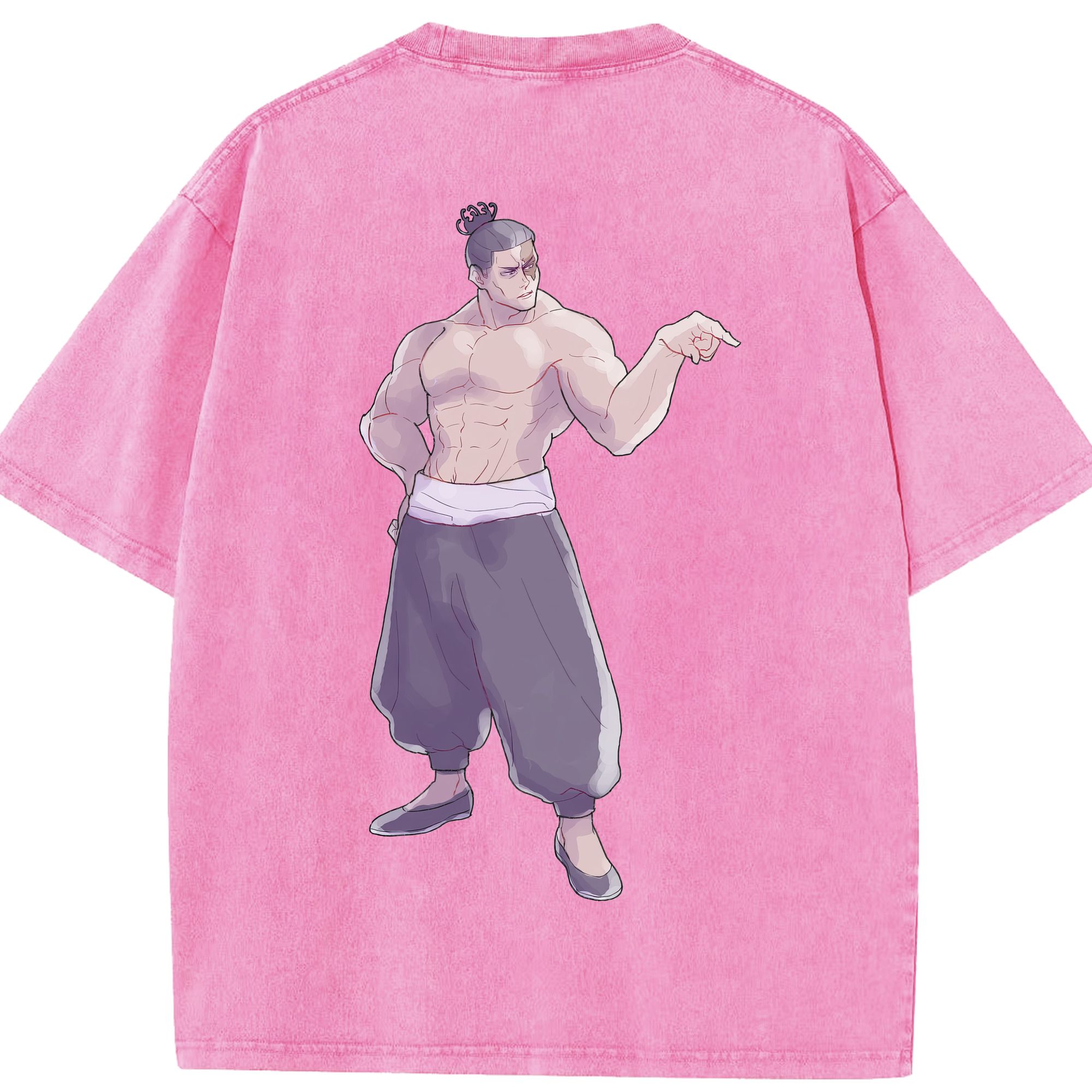 （画像用） 呪術廻戦 Jujutsu Kaisen 綿100% ヴィンテージ風 半袖Tシャツ（背面プリント）